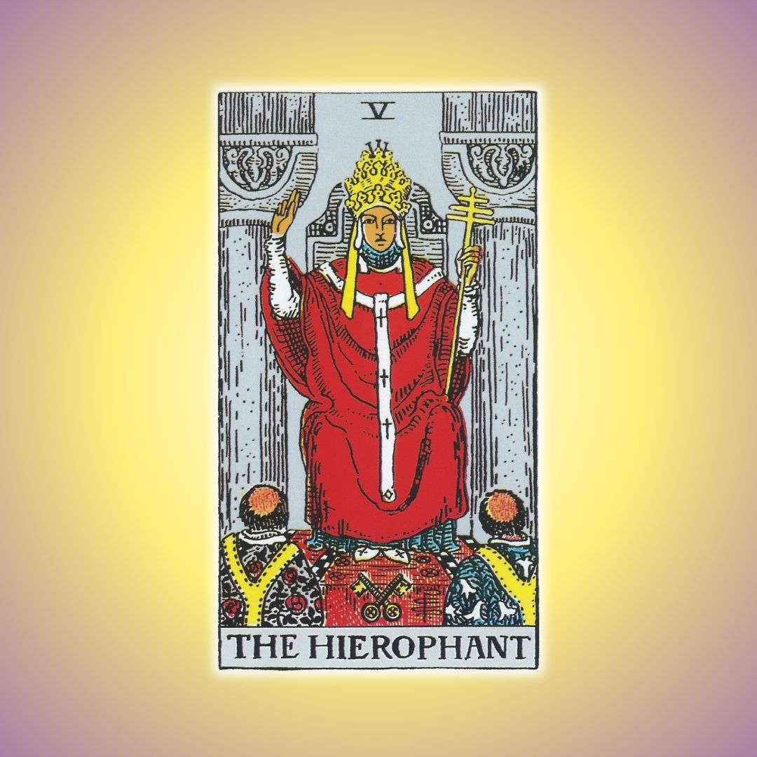 The Hierophant tarot card